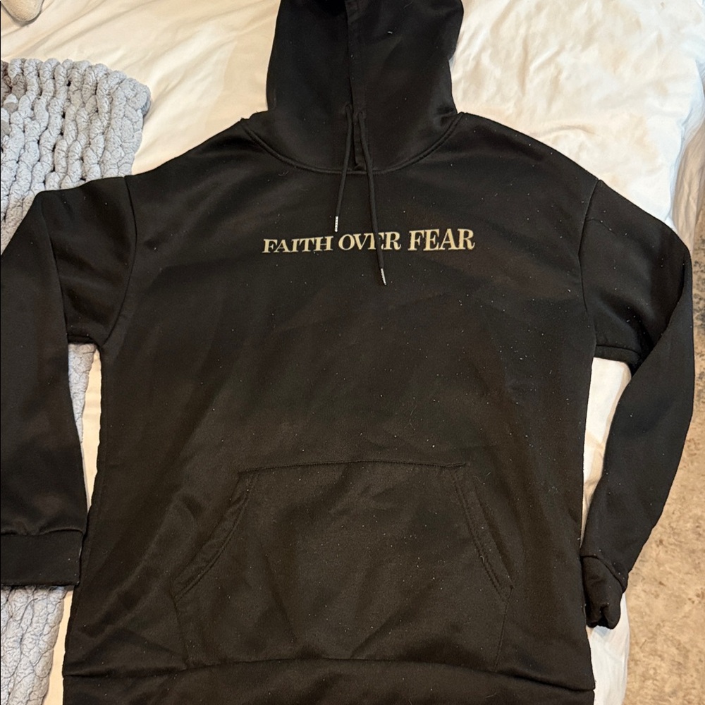 Black Faith Over Fear Hoodie